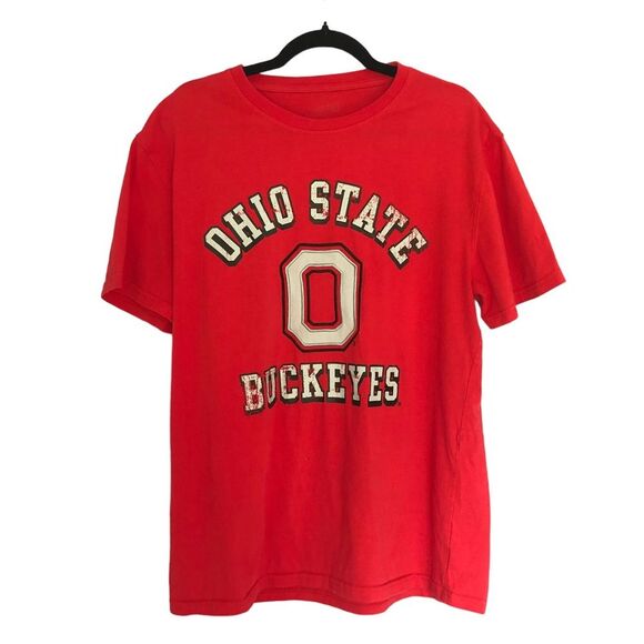 NCAA Other - Ohio State Buckeyes Short Sleeve T-Shirt in Red Collegiate Athletic Top size L